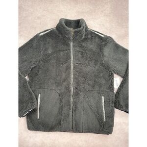 NWT Stoic MTN Sherpa Jacket Mens Large Stretch Black Full Zip Fleece Outdoor New